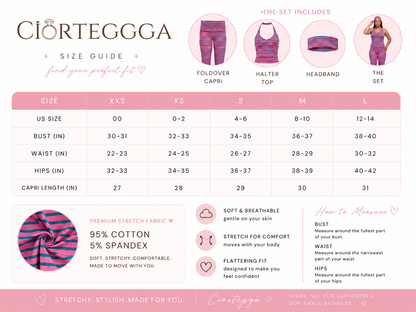 CIORTEGGA SWEET ESCAPE short SET